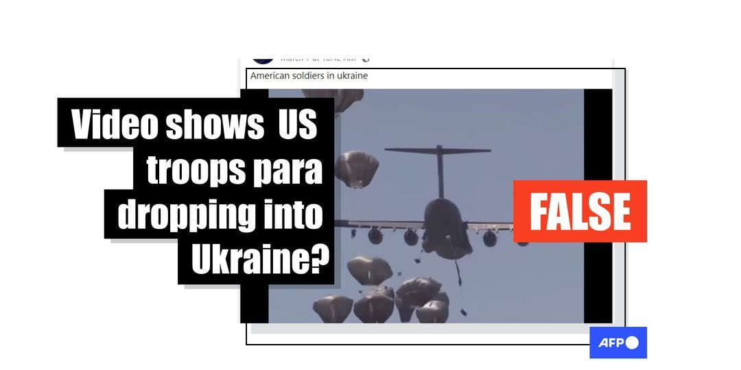 Old military training drill video falsely passed off as footage of US soldiers fighting in Ukraine - Featured image