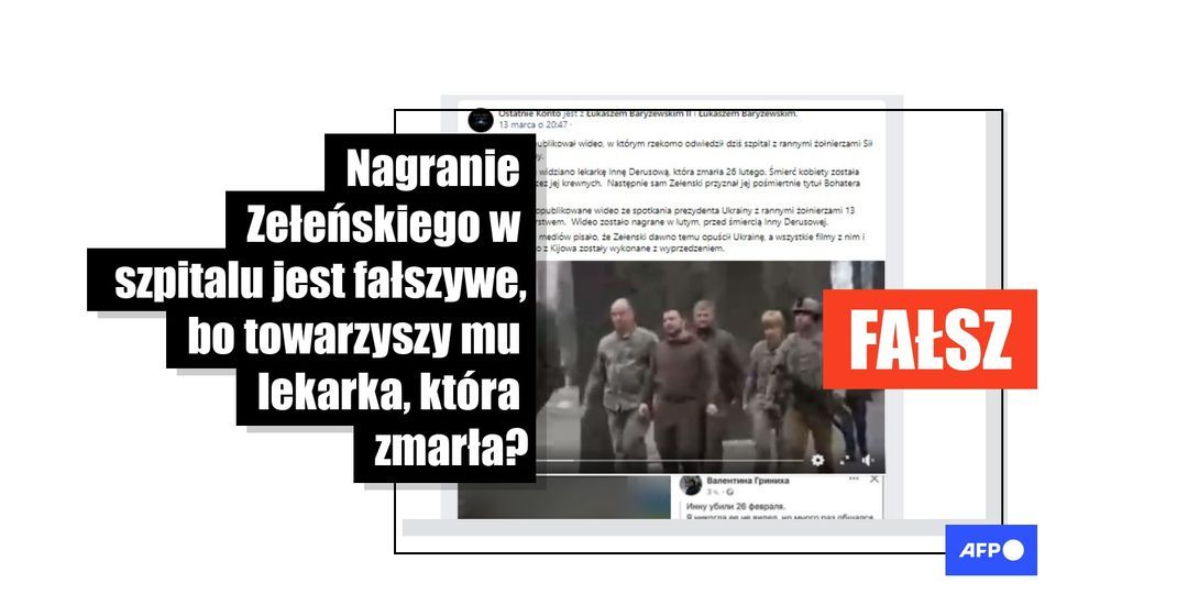 Prokremlowskie media rozpowszechniają nieprawdziwe twierdzenia, że Zełeński „sfałszował” swoją wizytę w szpitalu - Featured image