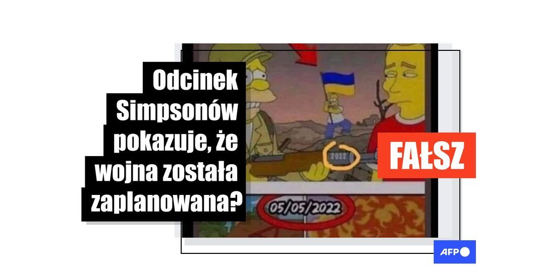 Ilustracje z kreskówki „The Simpsons” zostały przerobione i zestawione tak, by stwierdzić, że wojna na Ukrainie została zaplanowana - Featured image