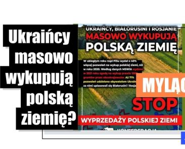 Uwaga, dane o zakupie ziemi w Polsce przez sąsiadów zza wschodniej granicy zostały przedstawione w grafice w sposób mylący - Featured image