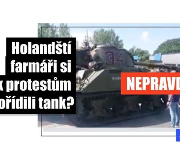 Starý tank americké armády nijak nesouvisí s protesty nizozemských zemědělců - Featured image