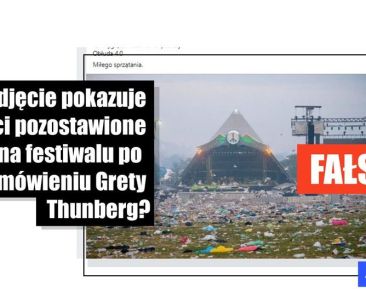Udostępniana na Facebooku fotografia nie przedstawia góry śmieci po festiwalu, na którym przemawiała Greta Thunberg - Featured image