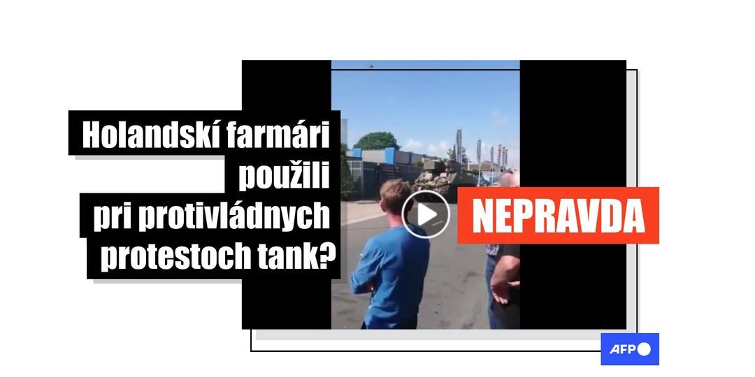 Starý americký tank na tomto videu nesúvisí s protestmi holandských farmárov - Featured image