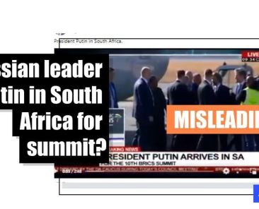 Video from 2018 used in misleading post claiming Russian president recently arrived in South Africa - Featured image