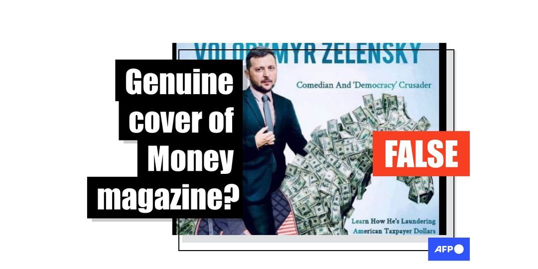 Altered magazine cover featuring Ukrainian president spreads online - Featured image
