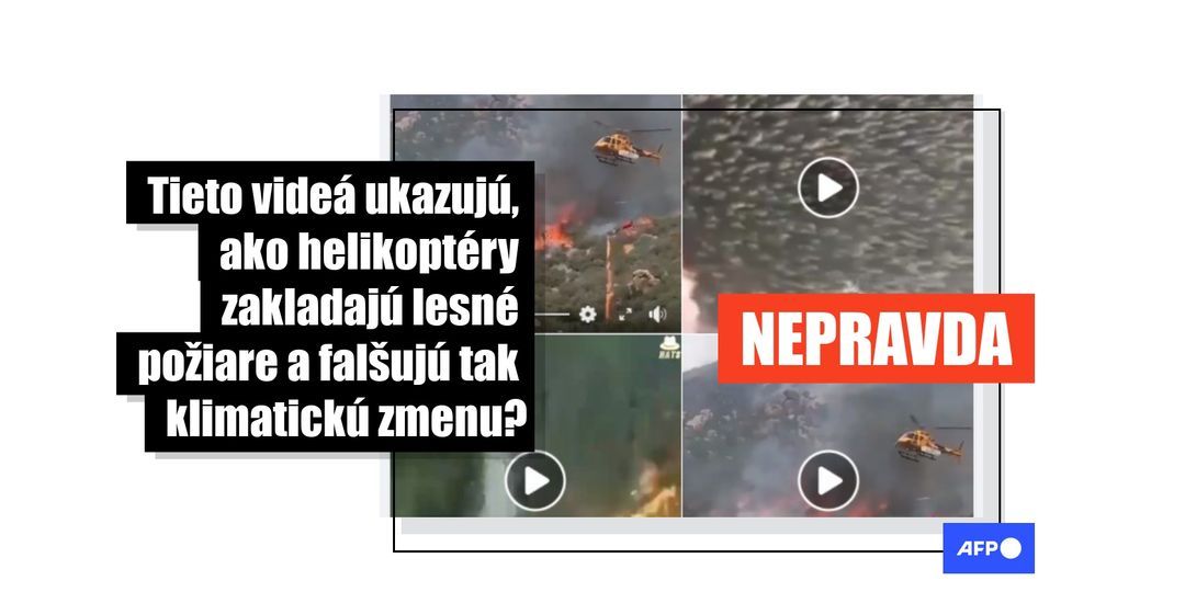 Helikoptéry na týchto videách nezakladajú lesné požiare, ale naopak proti nim bojujú - Featured image