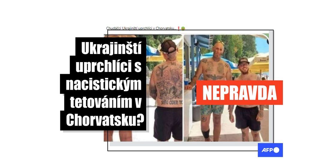 Muži potetovaní nacistickými symboly na pláži v Chorvatsku jsou z Maďarska, nikoliv z Ukrajiny - Featured image