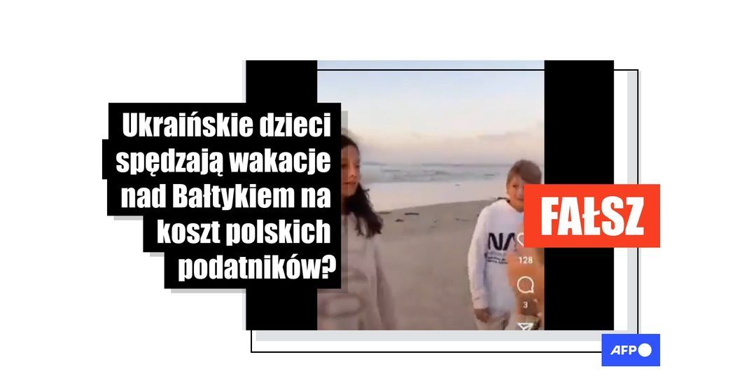 Te ukraińskie dzieci nie spędzają wakacji na polskiej plaży nad Bałtykiem, tylko w Portugalii nad Atlantykiem - Featured image