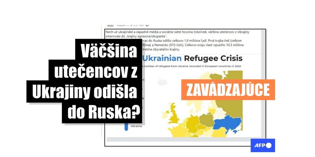 Facebookové stránky šíria zavádzajúce tvrdenia o ukrajinských utečencoch, ktorí odišli do Ruska - Featured image