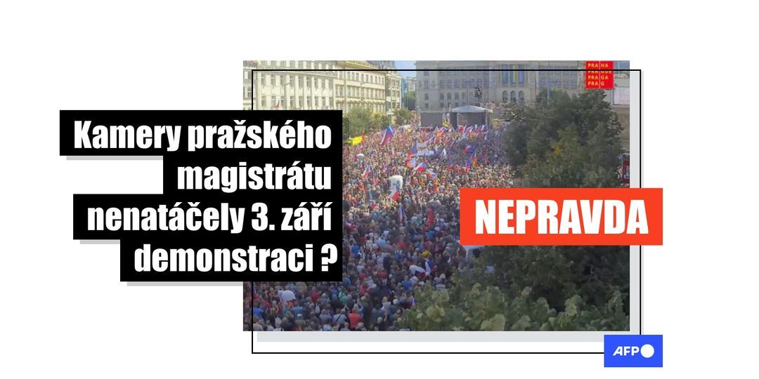 Kamery pražského magistrátu natáčely 3. září protivládní demonstraci na Václavském náměstí - Featured image