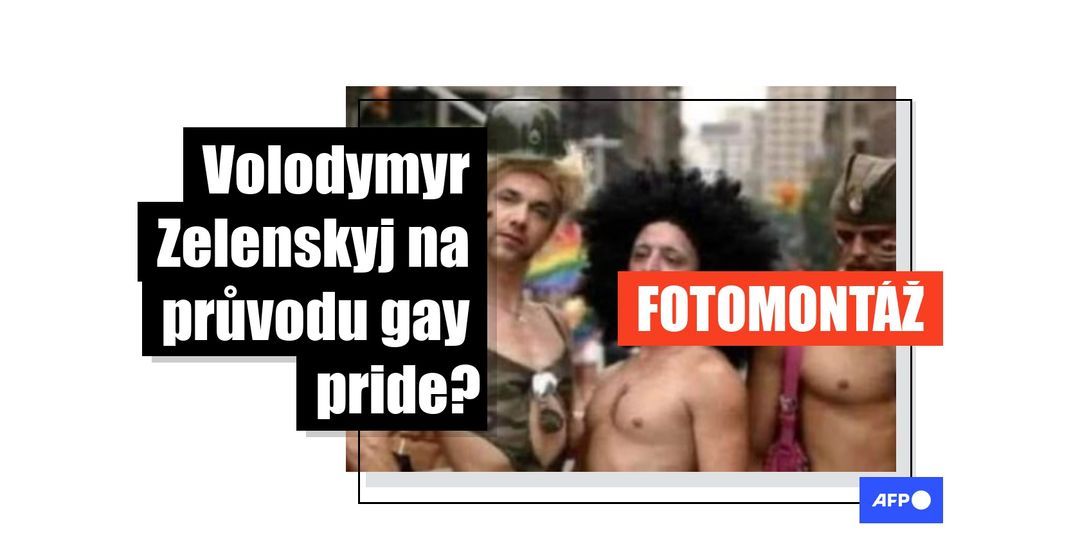 Na sociálních sítích koluje zmanipulovaná fotografie Volodymyra Zelenského na průvodu LGBTQ - Featured image