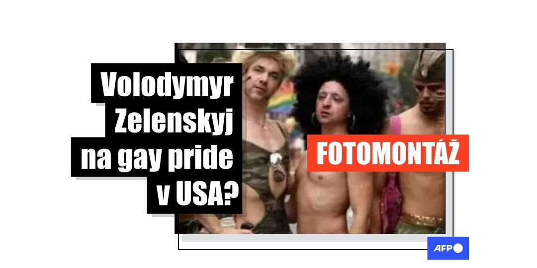 Na sociálnych sieťach koluje zmanipulovaná fotografia Volodymyra Zelenského na gay pride - Featured image