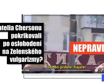 Šíri sa zmanipulované video, podľa ktorého mali ľudia v Chersone vulgárne pokrikovať na Zelenského - Featured image