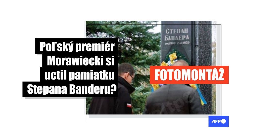 Fotografia, na ktorej poľský premiér Morawiecki zdanlivo vzdáva úctu Stepanovi Banderovi, bola zmanipulovaná - Featured image