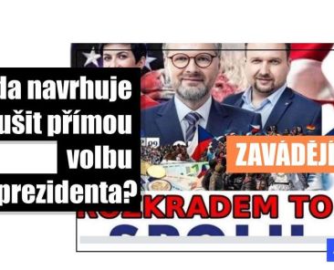 Česká vláda nepřišla s veřejným návrhem zrušit přímou volbu prezidenta - Featured image