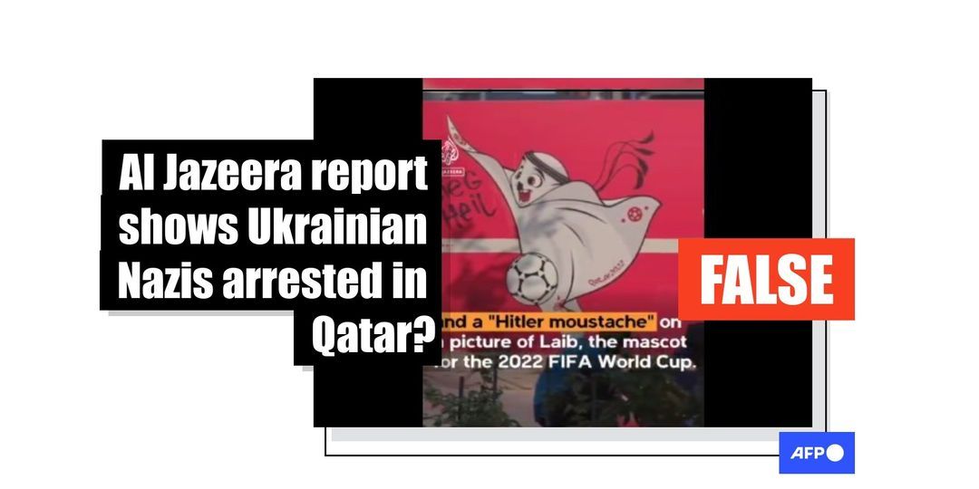 Hoax news broadcast falsely claims to show Ukrainian Nazis arrested in Qatar - Featured image