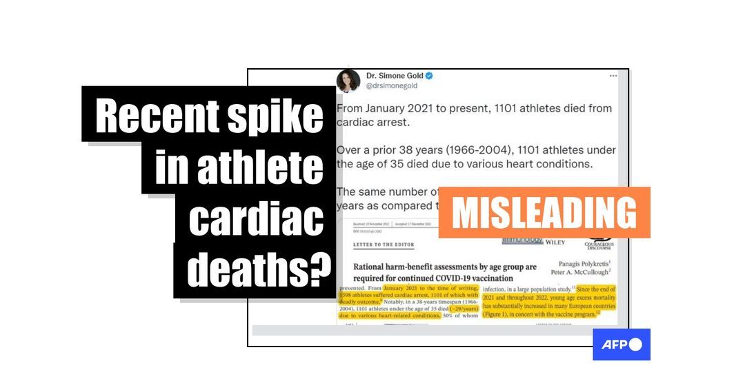 Anti-vaccine advocates mislead on sudden cardiac deaths among athletes - Featured image
