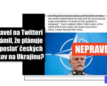 Na sociálnych sieťach sa virálne šírili nepravdivé tvrdenia, podľa ktorých Petr Pavel na Twitteri plánoval mobilizáciu - Featured image