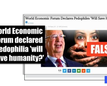 World Economic Forum did not publish statement promoting pedophilia - Featured image