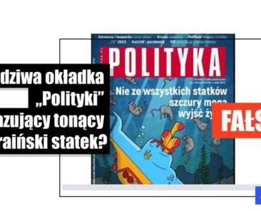 Tygodnik „Polityka” nie opublikował okładki przedstawiającej tonący statek w barwach flagi Ukrainy - Featured image
