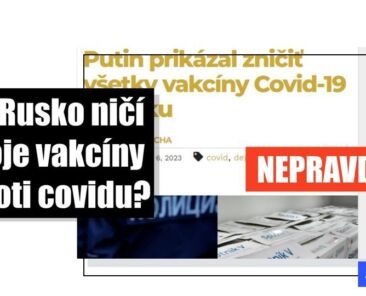 Rusko nelikviduje svoje zásoby vakcín proti covidu - Featured image