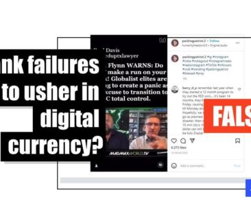 Posts falsely link bank failures with digital currency plan - Featured image
