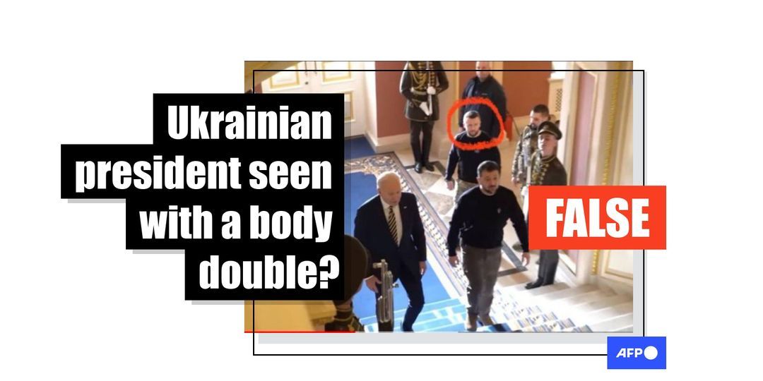 Footage shows Volodymyr Zelensky's bodyguard, not body double - Featured image