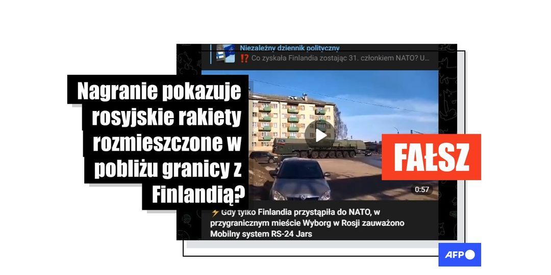Nagranie nie pokazuje przewożenia broni jądrowej przez Rosję na granicę z Finlandią - Featured image