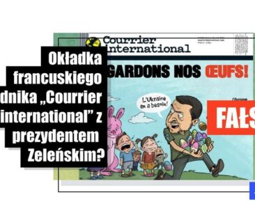 Nie, francuski tygodnik „Courrier International” nie opublikował okładki z prezydentem Zeleńskim z okazji Świąt Wielkanocnych - Featured image
