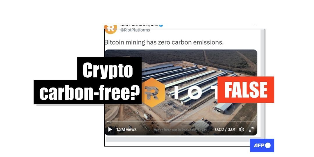 Claims that bitcoin mining has 'zero carbon emissions' are false - Featured image