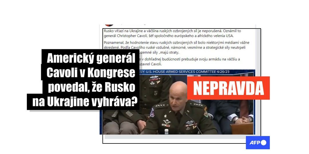 Americký generál Cavoli v Kongrese nepovedal, že Rusko vyhráva vojnu na Ukrajine - Featured image