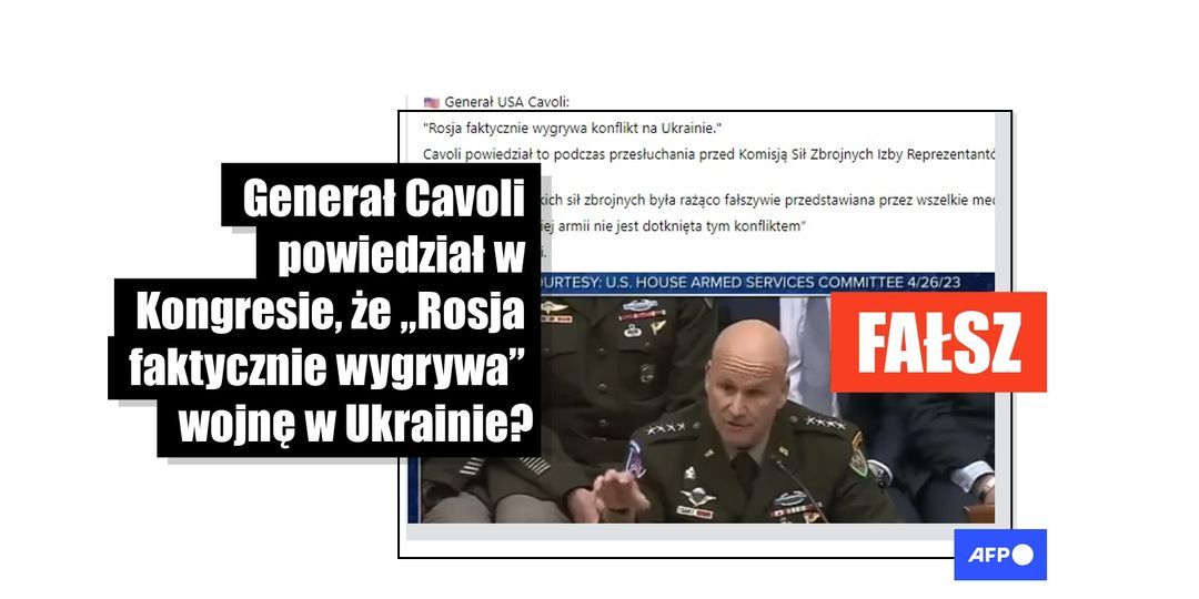 Nie, ten amerykański generał nie powiedział, że „Rosja faktycznie wygrywa konflikt na Ukrainie” - Featured image