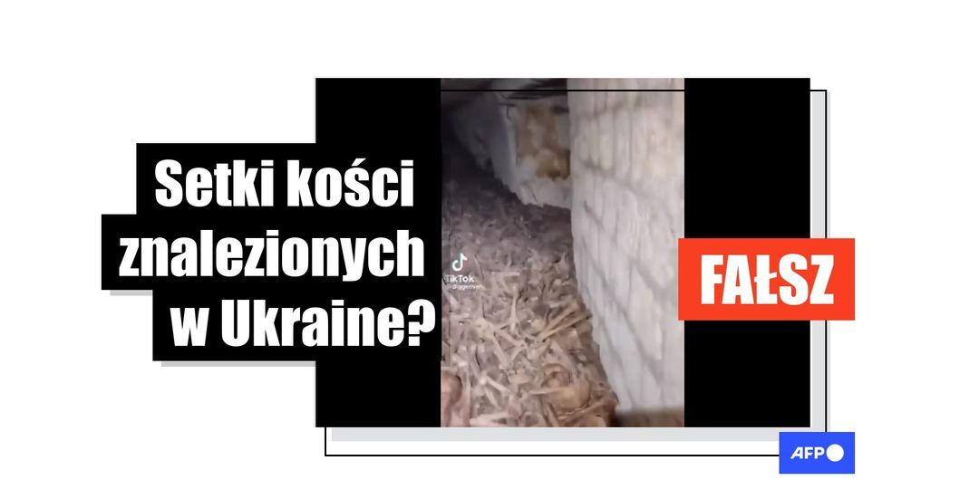 Nagranie pokazuje ludzkie szczątki w paryskich katakumbach, a nie tunele w Ukrainie - Featured image