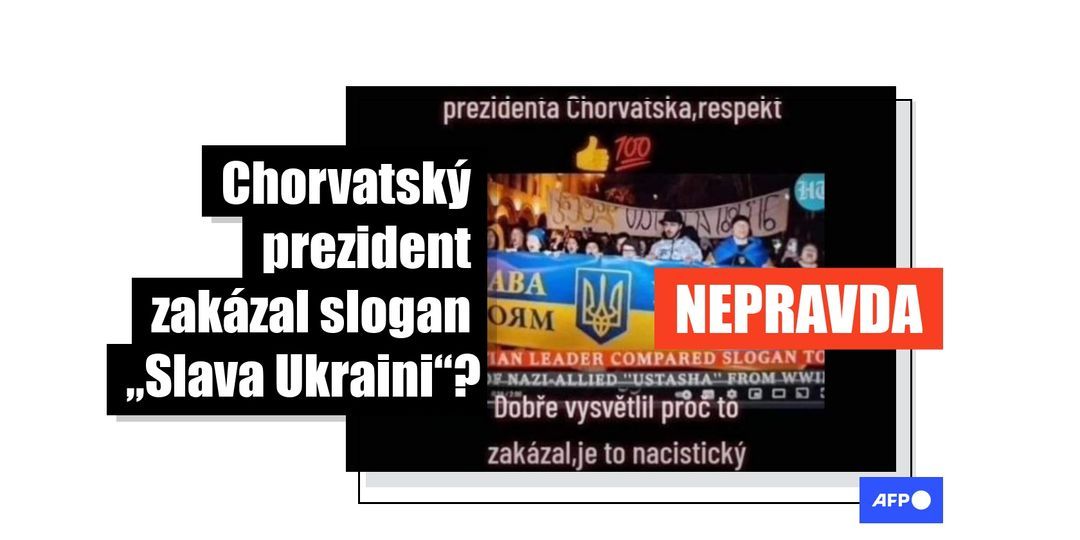 Chorvatský prezident nezakázal slogan „Sláva Ukrajině“ - Featured image
