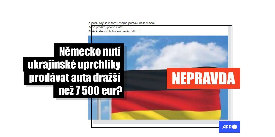 Ukrajinští uprchlíci v Německu nemusí automaticky hlásit majetek a prodat své auto, pokud jeho hodnota přesahuje 7 500 eur - Featured image