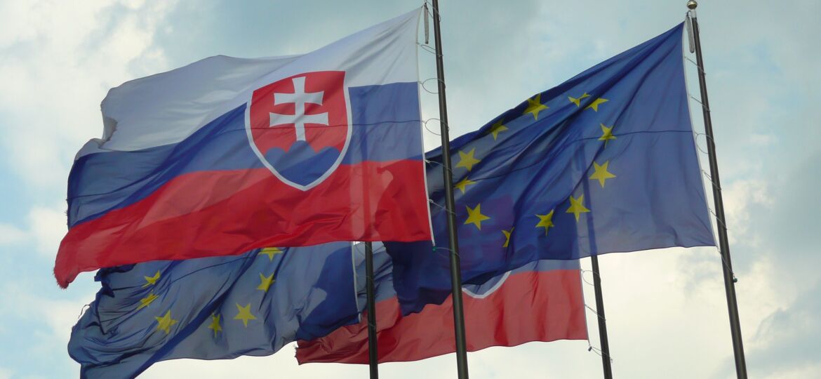 Slovenská_vlajka_a_vlajka_EU_u_NR