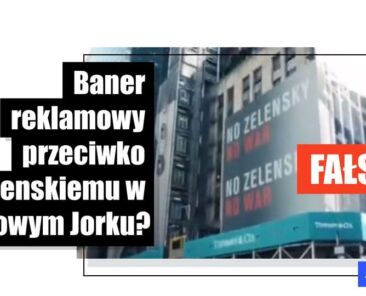 Ta reklama przeciwko prezydentowi Zełenskiemu została wklejona do filmu z ulic Nowego Jorku - Featured image