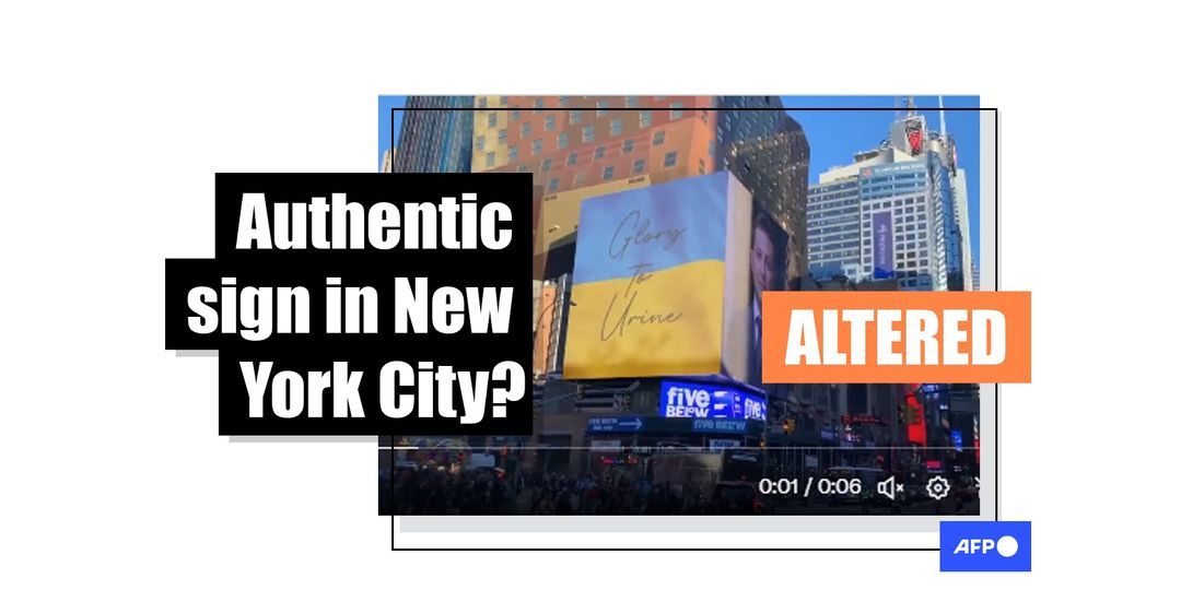 Fake Times Square billboard circulates as Zelensky visits US - Featured image