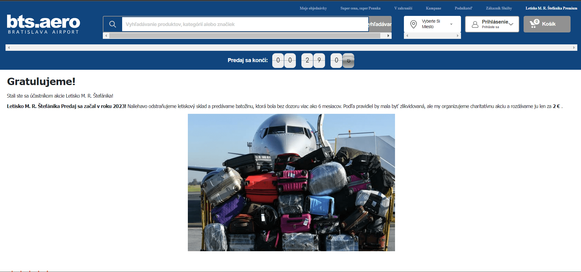 Podvodná stránka imitujúca bratislavské letisko