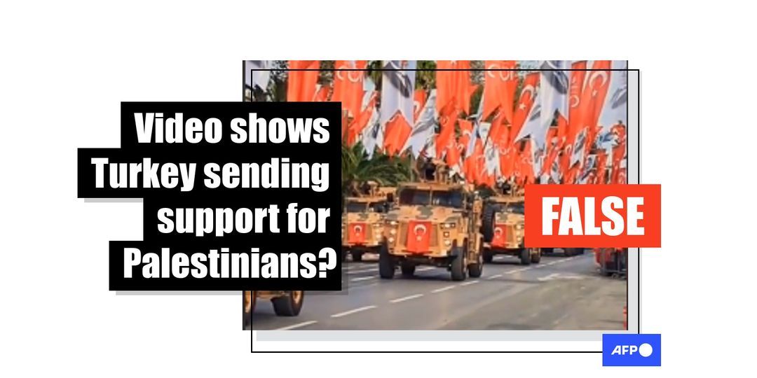 Turkish parade footage misrepresented as military support for Gaza - Featured image