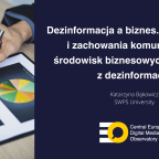 Disinformation and Business. Awareness and communication behavior of business communities related to disinformation