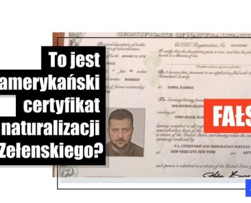 Zdjęcie mające dowodzić, że Zełenski otrzymał amerykańskie obywatelstwo, to podrobiony cyfrowo dokument - Featured image