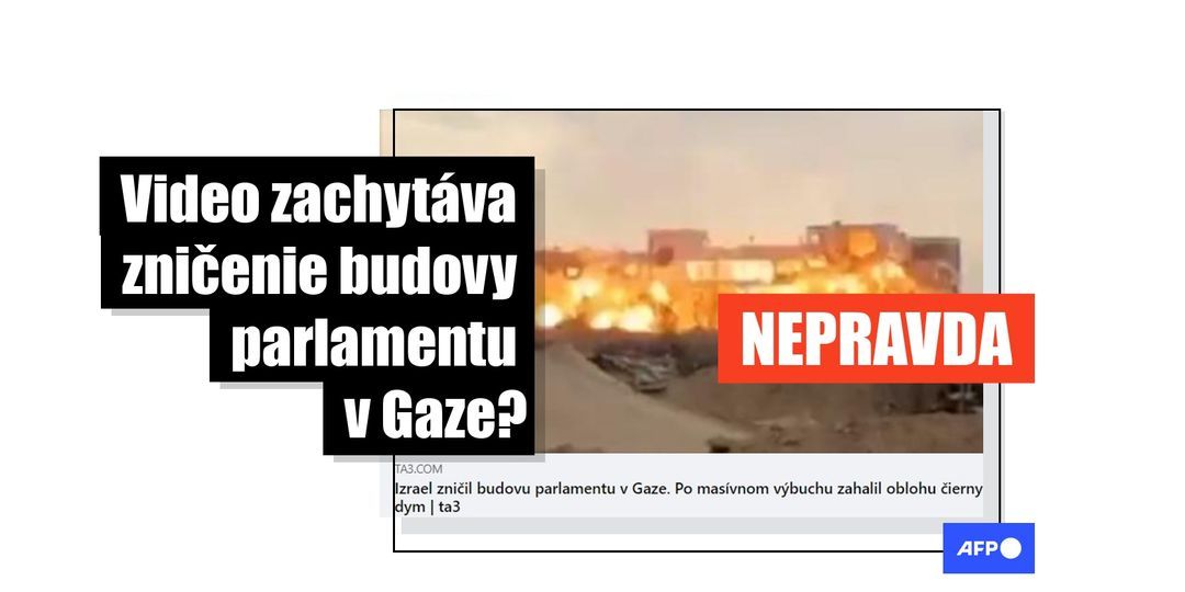 Nie, tieto zábery nezachytávajú zničenie budovy palestínskeho parlamentu v Gaze - Featured image