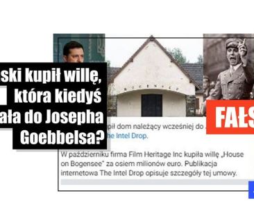 Umowa zakupu domu Goebbelsa przez Zełenskiego to fałszywka - Featured image