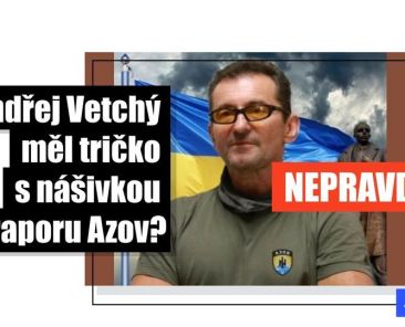 Ondřej Vetchý se nefotil v tričku s nášivkou praporu Azov, jde o fotomontáž - Featured image