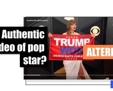 Taylor Swift Grammys footage altered to add pro-Trump message - Featured image