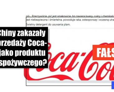 Coca-Cola nie jest zakazana ani sklasyfikowana w Chinach jako środek czyszczący - Featured image