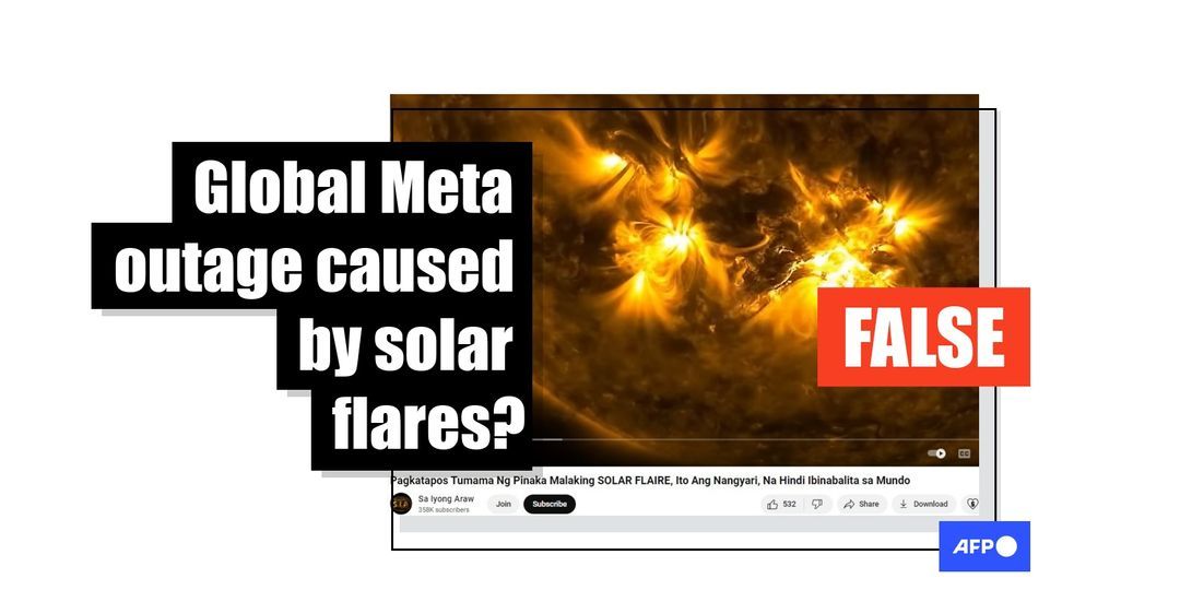 Experts rubbish online claim that Meta platforms outage was 'effect of solar flares' - Featured image