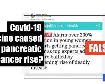 Pre-pandemic cancer cases falsely linked to Covid-19 vaccines - Featured image
