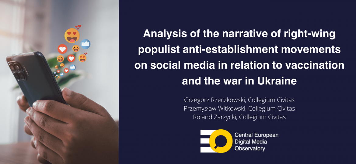 Analysis of the narrative of right-wing populist anti-establishment movements on social media in relation to vaccination and the war in Ukraine (in a geopolitical context) (1)